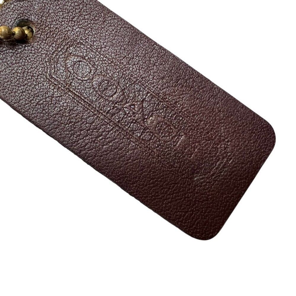 Vintage Coach Patricia Legacy Saddle Crossbody Bag Dark Brown Leather 9951 - Picture 4 of 11